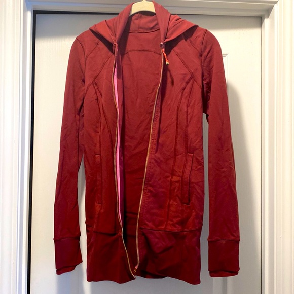 Lululemon daily practice jacket burgundy size 6 - Picture 4 of 8